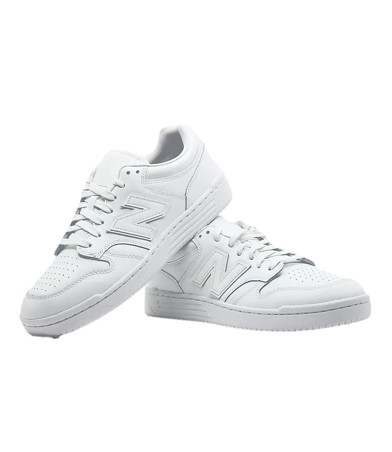 Sneakers New Balance 480 bianca bassa in pelle