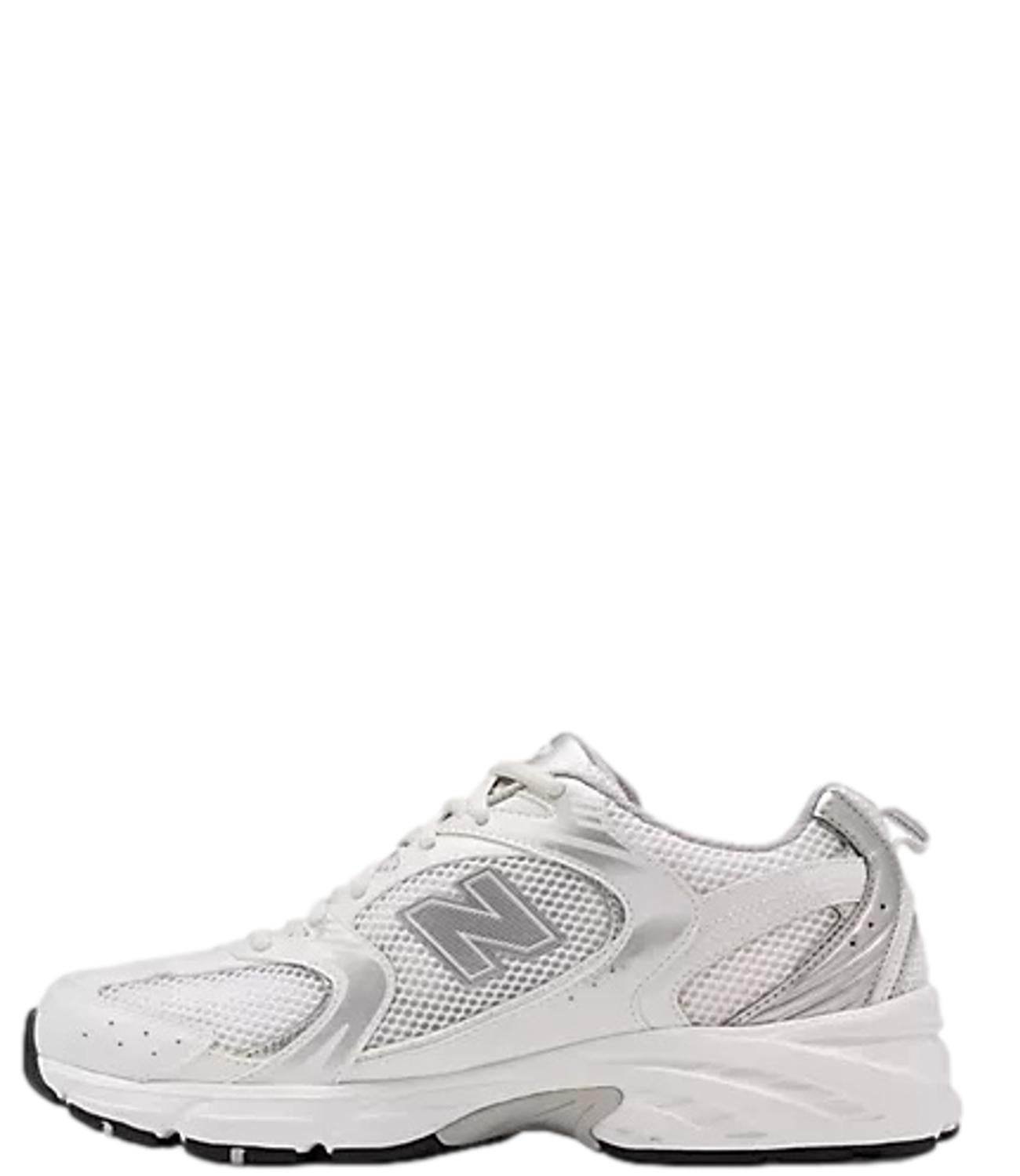 NEW BALANCE 530 Sneakers bianca e grigio argento